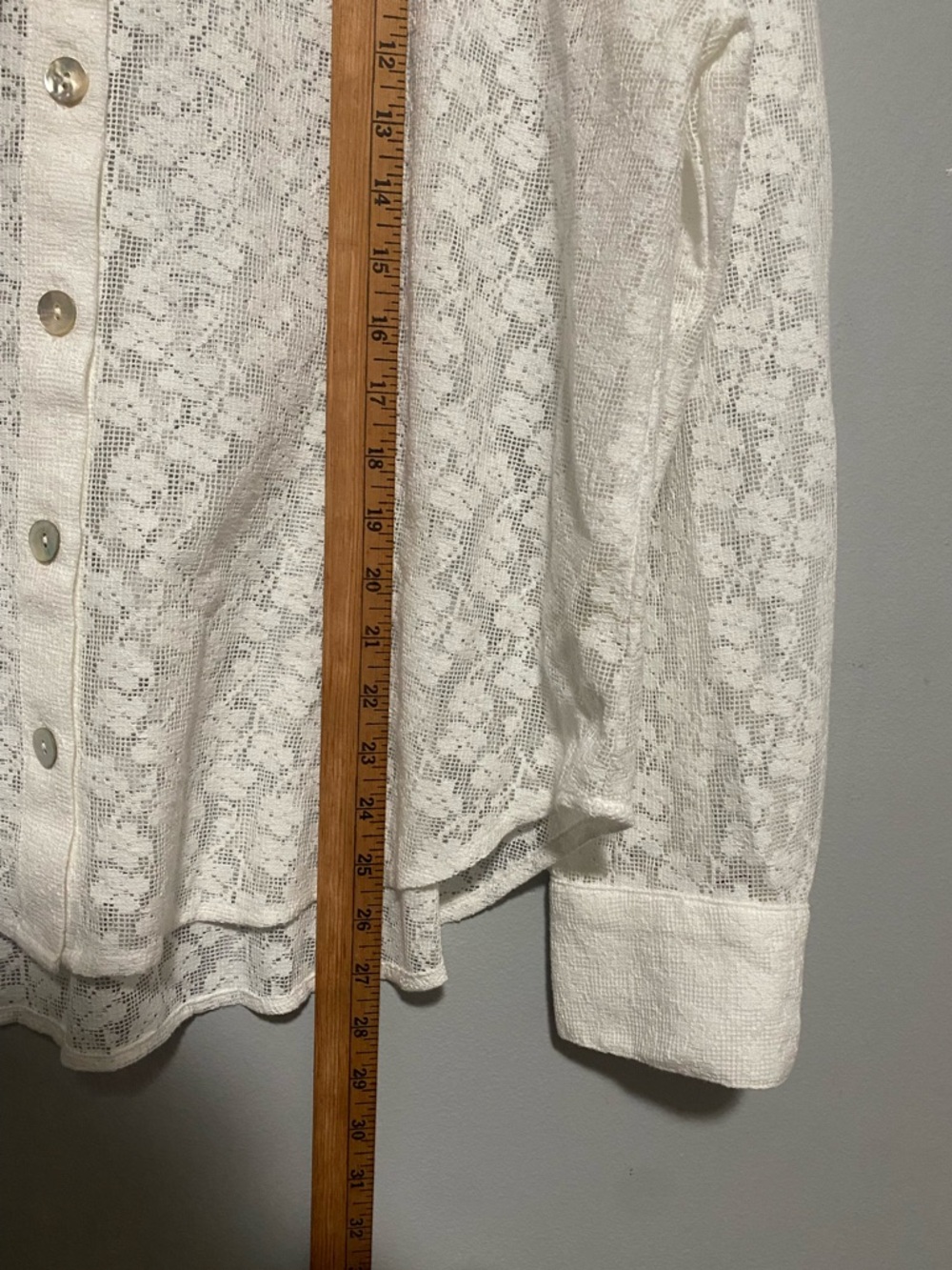 Cloth & Stone White Button Down Long Sleeve XL Coastal Minimalist Feminine Top - Picture 8 of 9